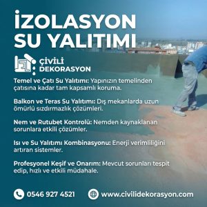 İzolasyon Su Yatılımı